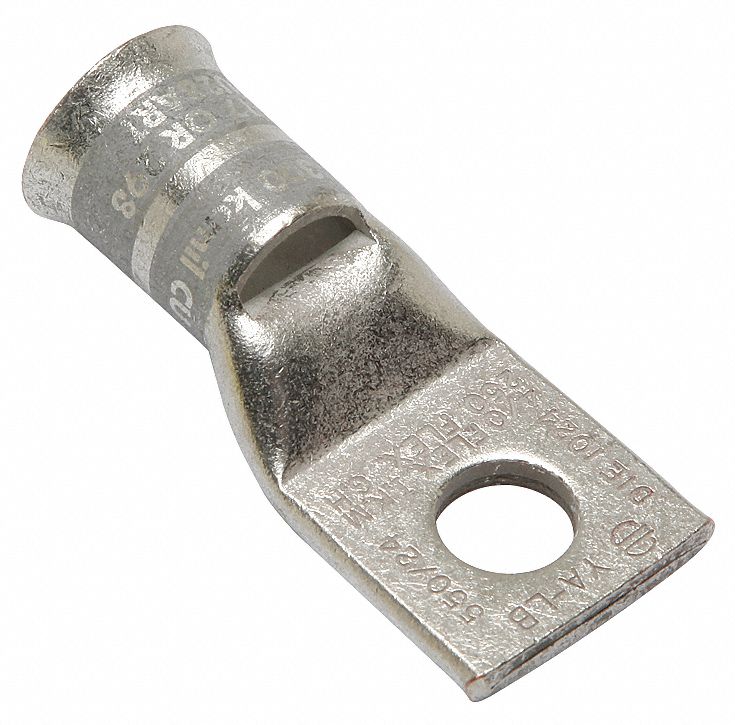 Compression Lug: For 250 kcmil/300 kcmil/4/0 AWG, Stranded Wire Type, 1/2 in Stud Size, Std, Copper
