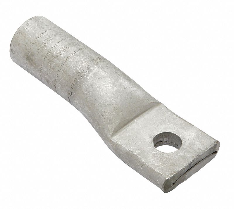 ONE-HOLE LUG COMPRESSION CONNECTOR, 350 KCMIL MAX WIRE SIZE, ½ IN STUD SIZE, HYLUG