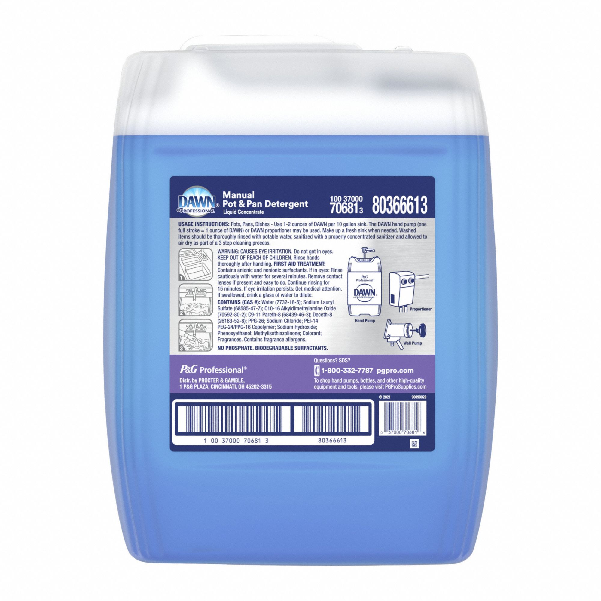 DAWN Pots and Pans Cleaner Hand Wash, Liquid, Bucket, 5 gal, Original