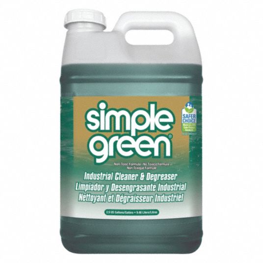 SIMPLE GREEN, Water Based, Jug, Cleaner/Degreaser 22C610