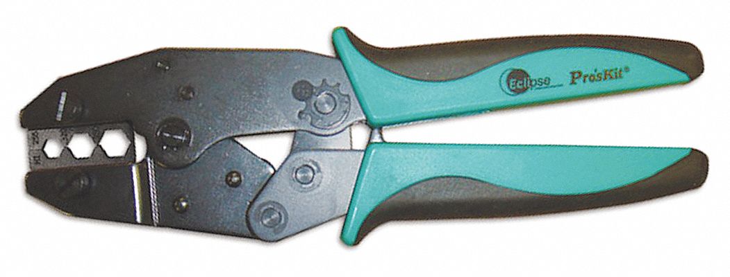 RATCHET CRIMPER, FOR CATV F/RG59/RG6 AND RG6 QUAD, 9 IN OVERALL L