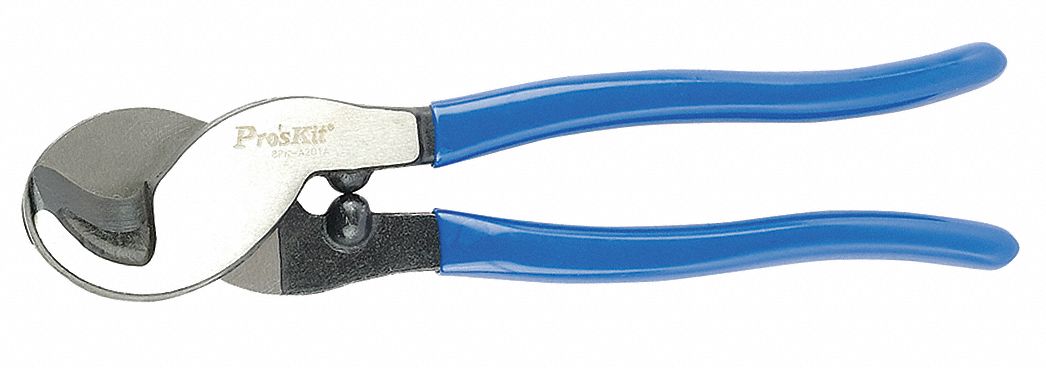 CABLE CUTTER, PLASTIC HANDLE, SHEAR, 9 5/16 IN OVERALL L, FOR 4 AWG MAX WIRE THICK
