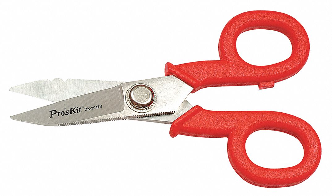 ELECTRICIANS SCISSOR,5-3/4 IN,INSUL