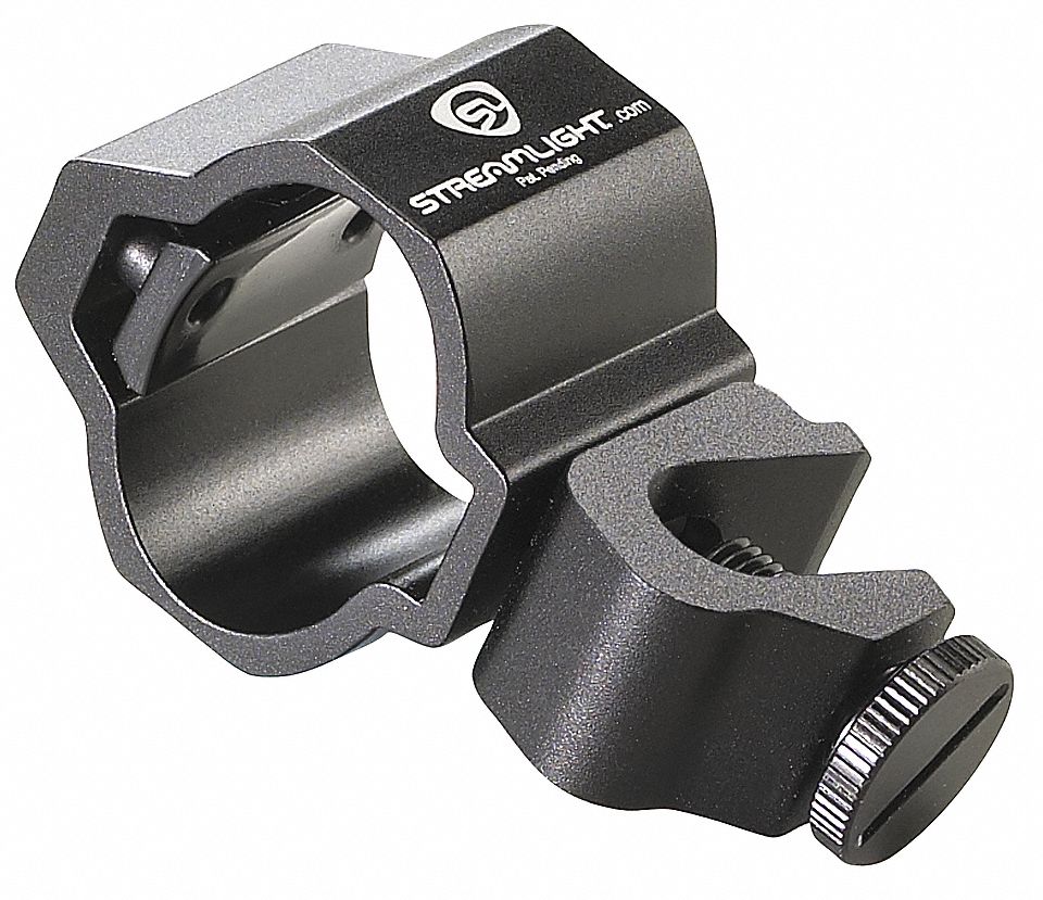 MOUNT, ALUMINUM, BLACK, STREAMLIGHT, MOUNT AND SET SCREW, 68085, HELMET/HEAD MOUNT