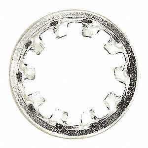 LOCK WASHER, INTERNAL TOOTH, 5/16 IN BOLT/19/32 IN OS DIA, ASME B18.2.6/ASTM F844 STEEL/ZINC PLATED