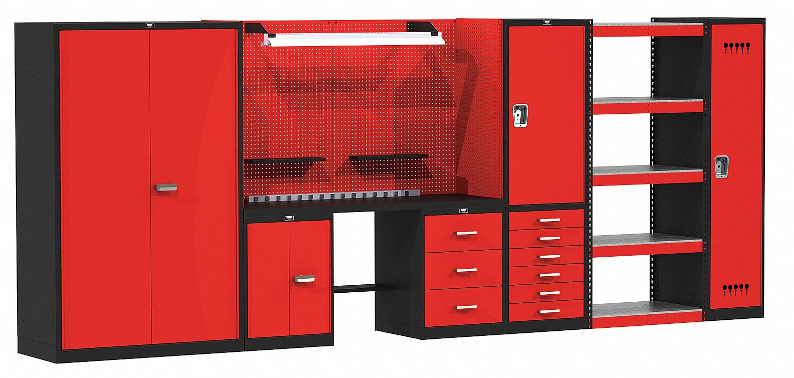 Modlr Cabnt/Shelving Set 78 H 210 W 24 D