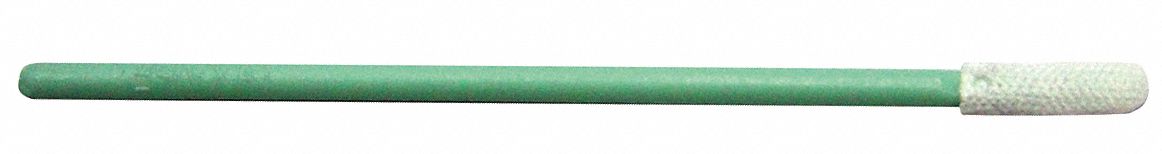 Swab: Polyester, 70 mm Overall Lg, 11 mm Tip Lg, 2 3/8 in Handle Lg, 3 1/2 mm Tip Wd, Round, 100 PK