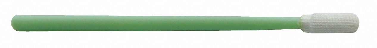 Swab: Polyester, 70 mm Overall Lg, 10 mm Tip Lg, 2 3/8 in Handle Lg, 3 19/32 mm Tip Wd, 100 PK