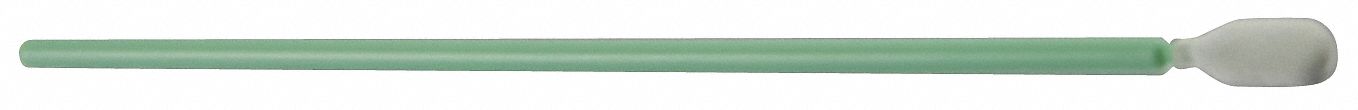 Swab: Polyester, 162 mm Overall Lg, 18 mm Tip Lg, 5 5/8 in Handle Lg, 8 mm Tip Wd, Flex Tip, 100 PK