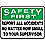 Safety First Sign,Adhsv Vnyl,10x14In,Eng