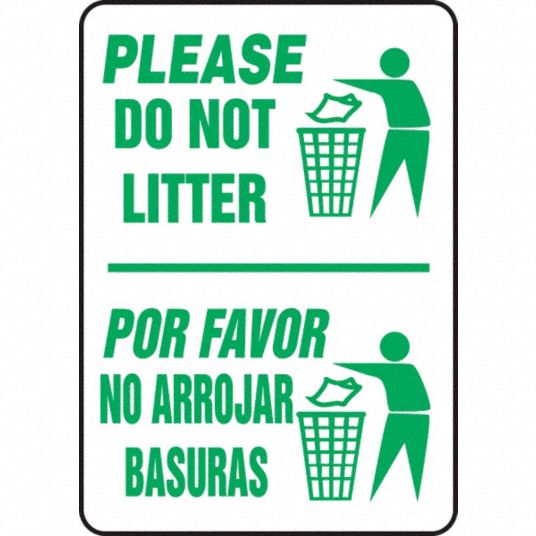 ACCUFORM Aluminum, SpanishBilingual Housekeeping Sign, 10" Width, 14