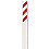 Flexible Marker Stake,Fbrgls,Red/Wht/Wht