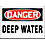 Danger Sign,Adhsv Vinyl,7x10 In,English