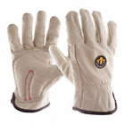 ST5010 CARPAL TUNNEL GLOVES, S, 7, YELLOW, ELASTIC CUFF, LEATHER, VEP PAD,