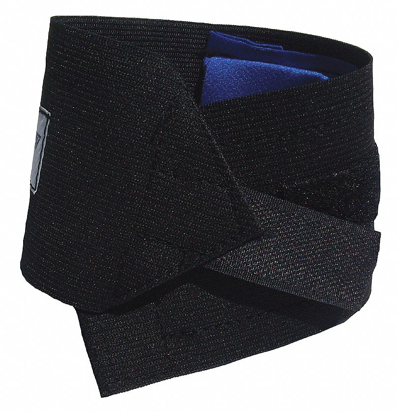 WRIST SUPPORT, AMBIDEXTROUS, STRAP WITH HOOK & LOOP CLOSURE, UNIVERSAL SIZE, BLACK, NYLON/ELASTIC