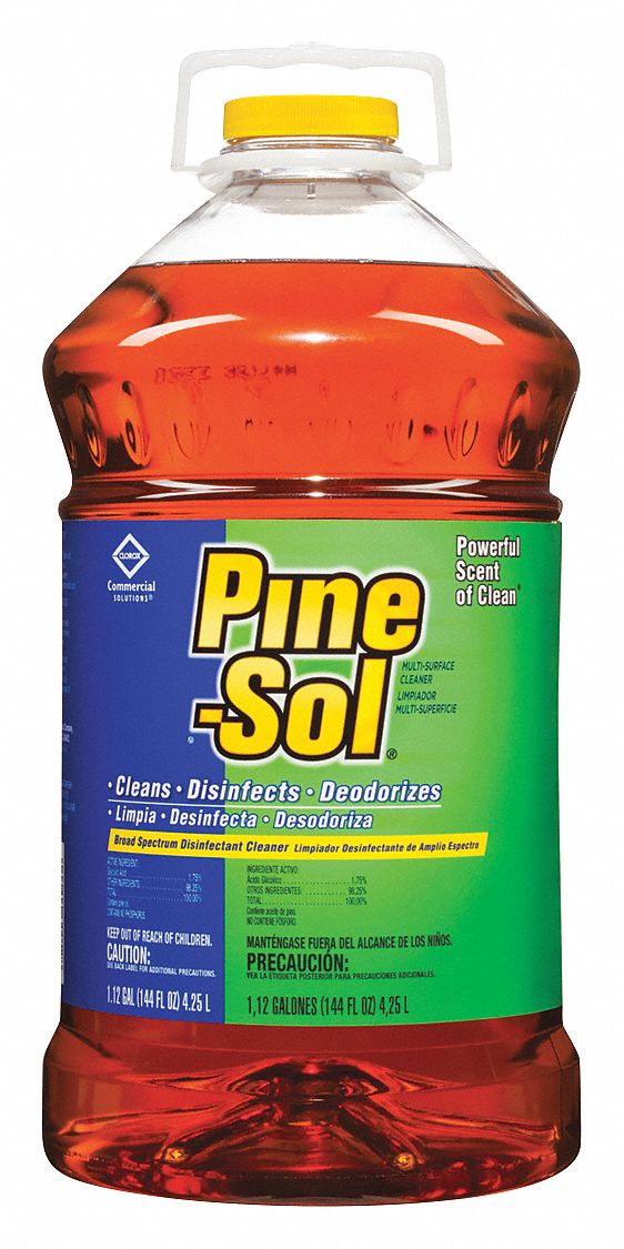 PINE-SOL Disinfectant Cleaner, 144 oz Container Size, Bottle Container ...