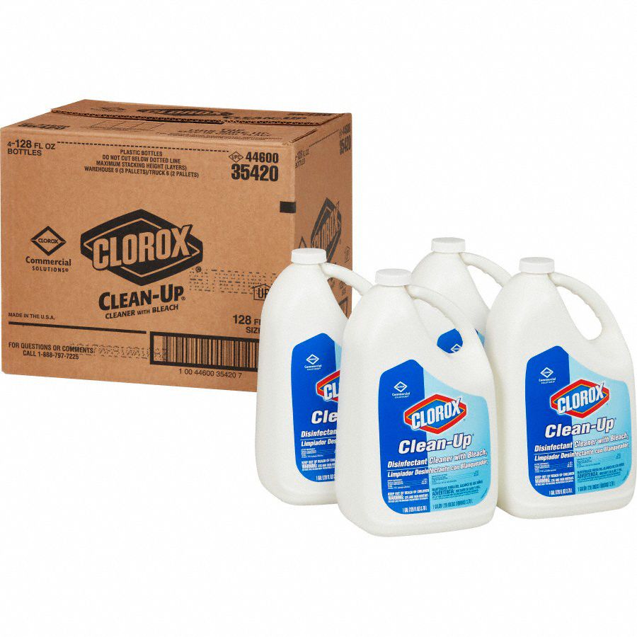 CLOROX Disinfectant Cleaner, 128 oz Cleaner Container Size, Jug Cleaner