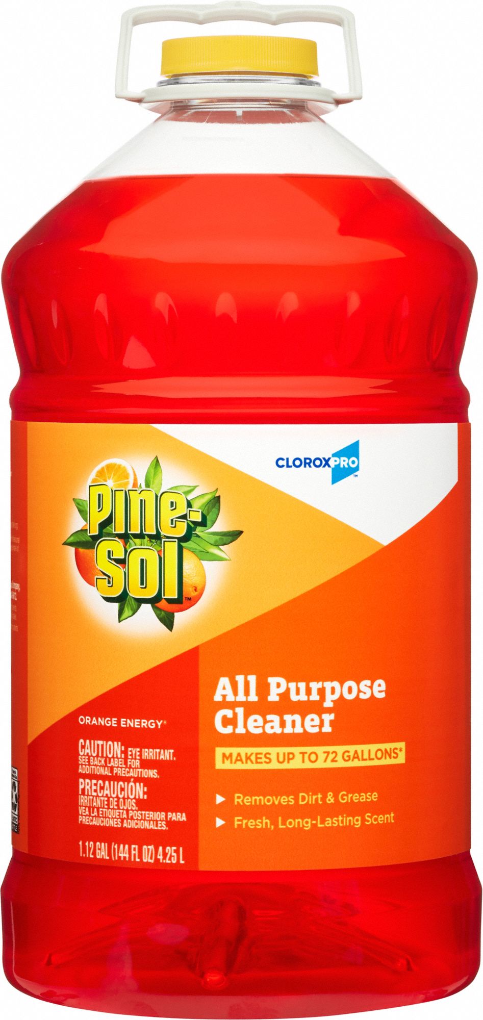 All Purpose Cleaner: Bottle, 144 oz Container Size, Ready to Use, Orange, Alkaline, 3 PK