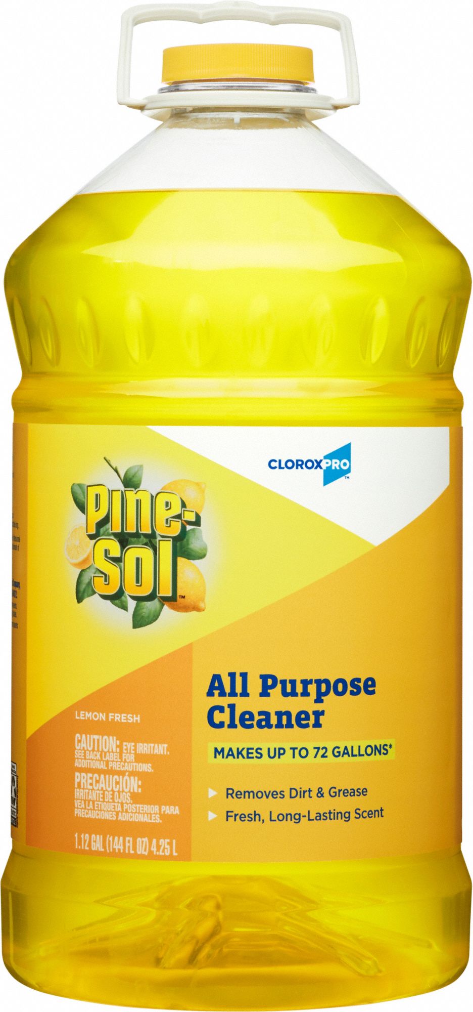 All Purpose Cleaner: Bottle, 144 oz Container Size, Ready to Use, Lemon, Alkaline, 3 PK