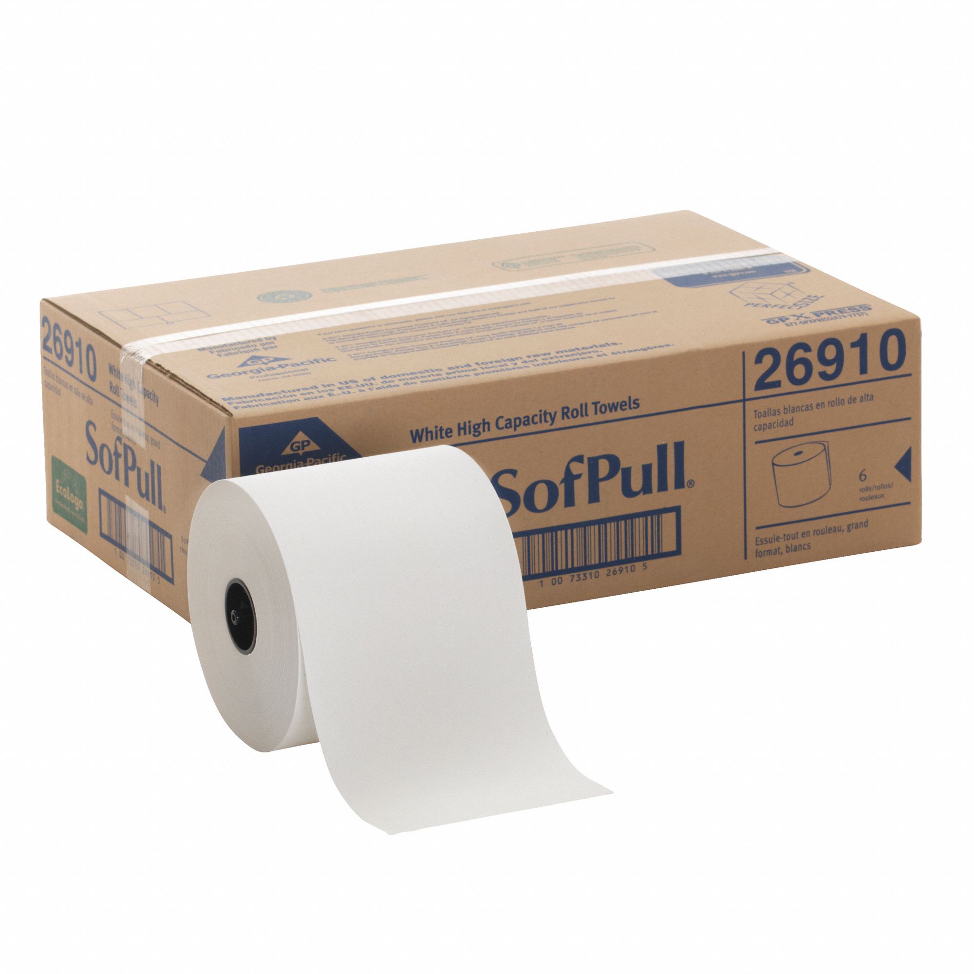 GEORGIA-PACIFIC Paper Towel Roll, SofPull(R), Hardwound, White, 1,000 ...