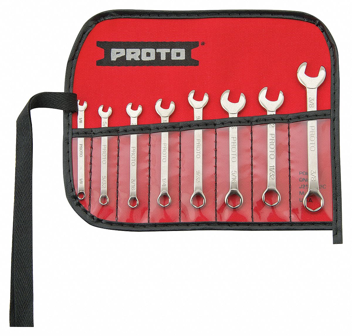 PROTO, Alloy Steel, Chrome, Combination Wrench Set 22DG54J1200EFS Grainger