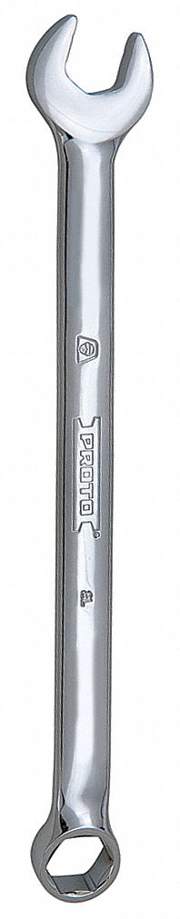 COMBINATION WRENCH, ALLOY STEEL, CHROME, 7/16 IN HEAD SIZE, 7 IN OVERALL L, OFFSET, HEX, SAE