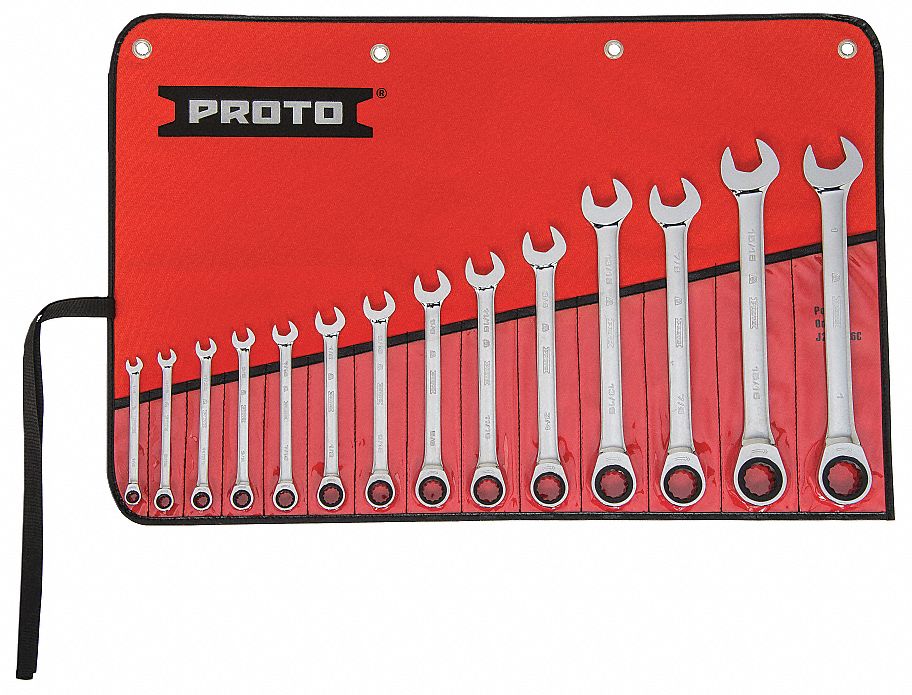 Blackhawk By Proto BL014 12 Point Combination Wrench Set, Black Oxide