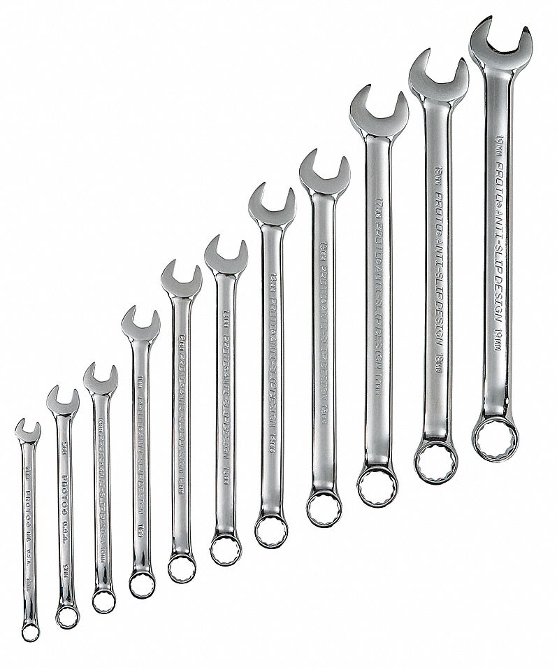PROTO, Alloy Steel, Chrome, Combination Wrench Set 449P05J1200HM11T5 Grainger