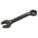 COMBINATION WRENCH, ALLOY STEEL, BLACK OXIDE, 17 MM HEAD SIZE, 5 IN OVERALL L, OFFSET