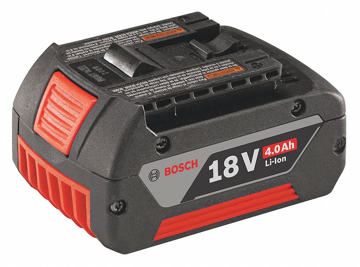 BOSCH 18V FatPack Battery, Li-Ion, For Use With Bosch 18V Cordless ...