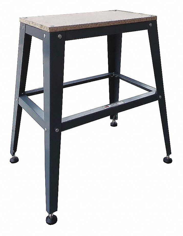 Fixed Work Table: Fixed Ht, 33 1/4 in x 22 in, 800 lb Overall Load Capacity