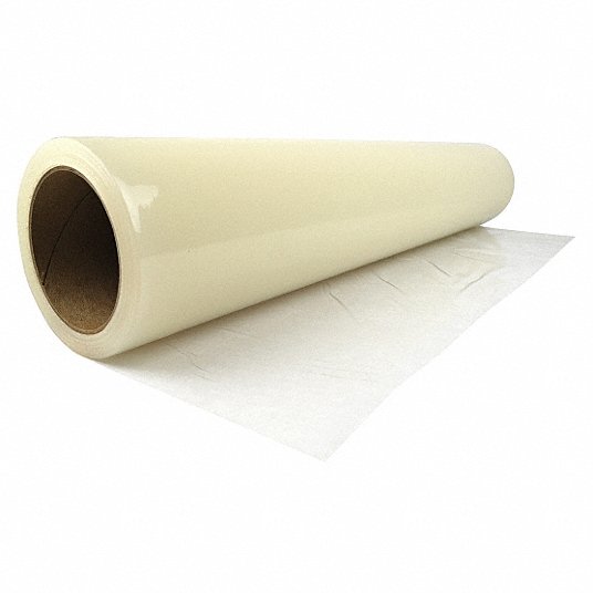 Carpet Protection: 2.5 mil Thick, 24 in Wd, 200 ft Lg, LDPE, Clear, Film
