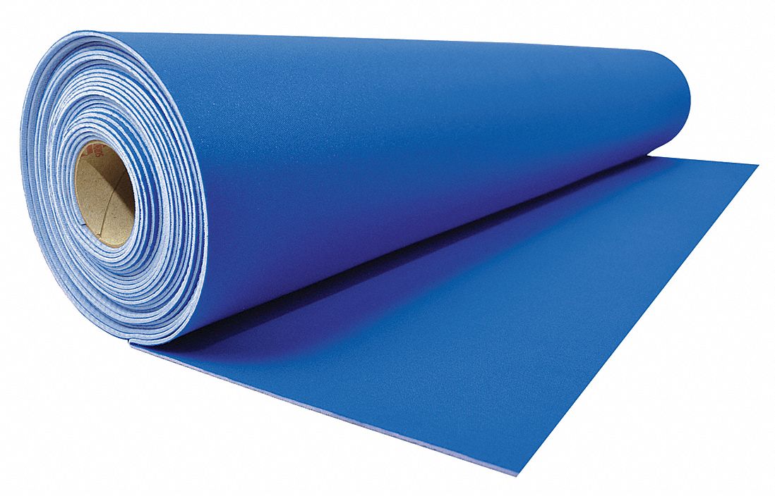 FLOOR PROTECTION,27 IN. X 20 FT.,BLUE