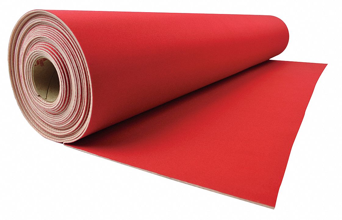 FLOOR PROTECTION,27 IN. X 20 FT.,RED