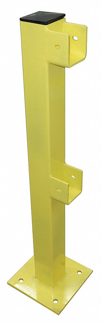 22DN08 - End Post 45 In. Yellow Steel