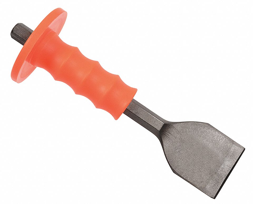 CHISEL, TOOL STEEL, SHOT BLASTED FINISH, 10 IN L, 1.1 LB WEIGHT
