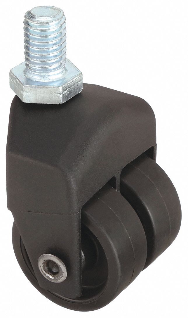 Dual Whl Swvl Cstr, 150 lb, 1-1/2 In, PP