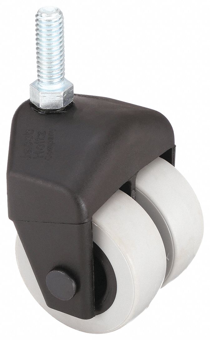 Dual Whl Swvl Cstr, 150 lb, 2 In Dia, TPR