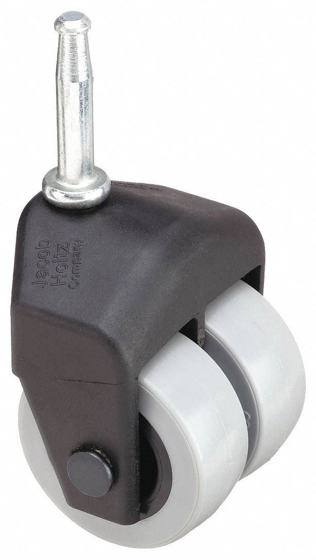Dual Whl Swvl Cstr, 150 lb, 2 In, PUreth