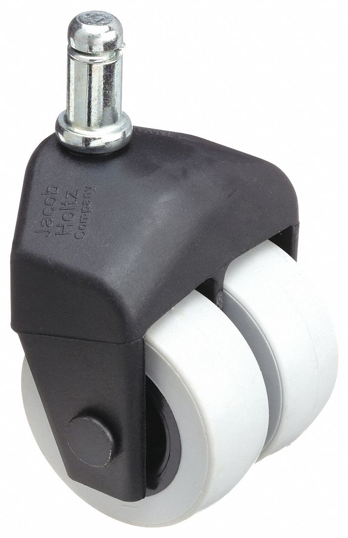 Dual Whl Swvl Cstr, 150 lb, 2 In Dia, TPR