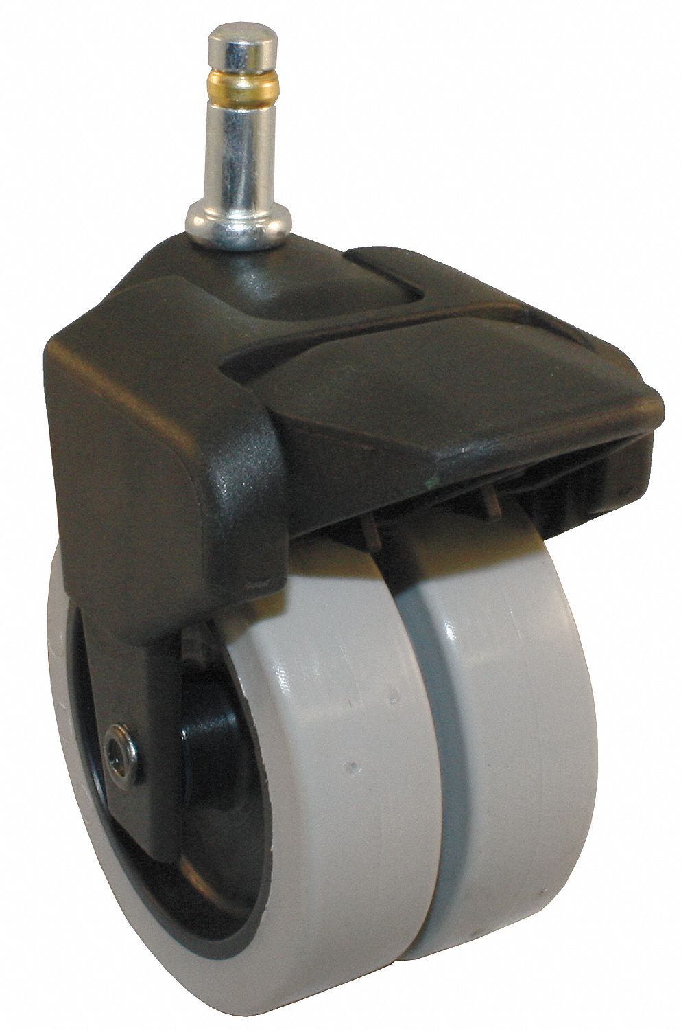 Dual Whl Swvl Cstr w/Brk, 150 lb, 3 In, TPR