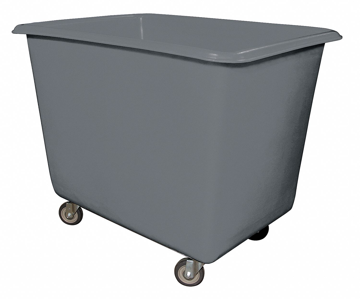 CUBE TRUCK,HDPE,GRAY,15.0 CU. FT.