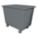 CUBE TRUCK,HDPE,GRAY,7.5 CU. FT.