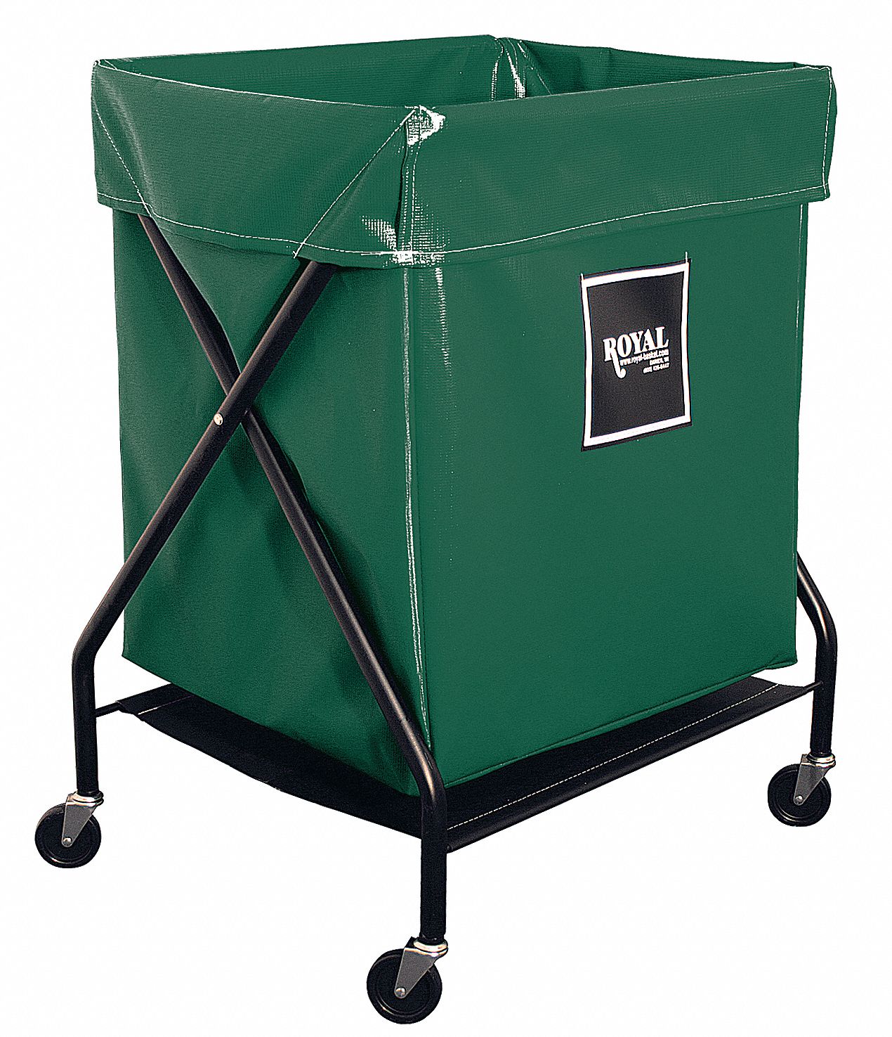 22E955 - G5359 X-Frame Cart 6 Bu Green Vinyl