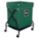 X-FRAME CART,6 BU,GREEN VINYL