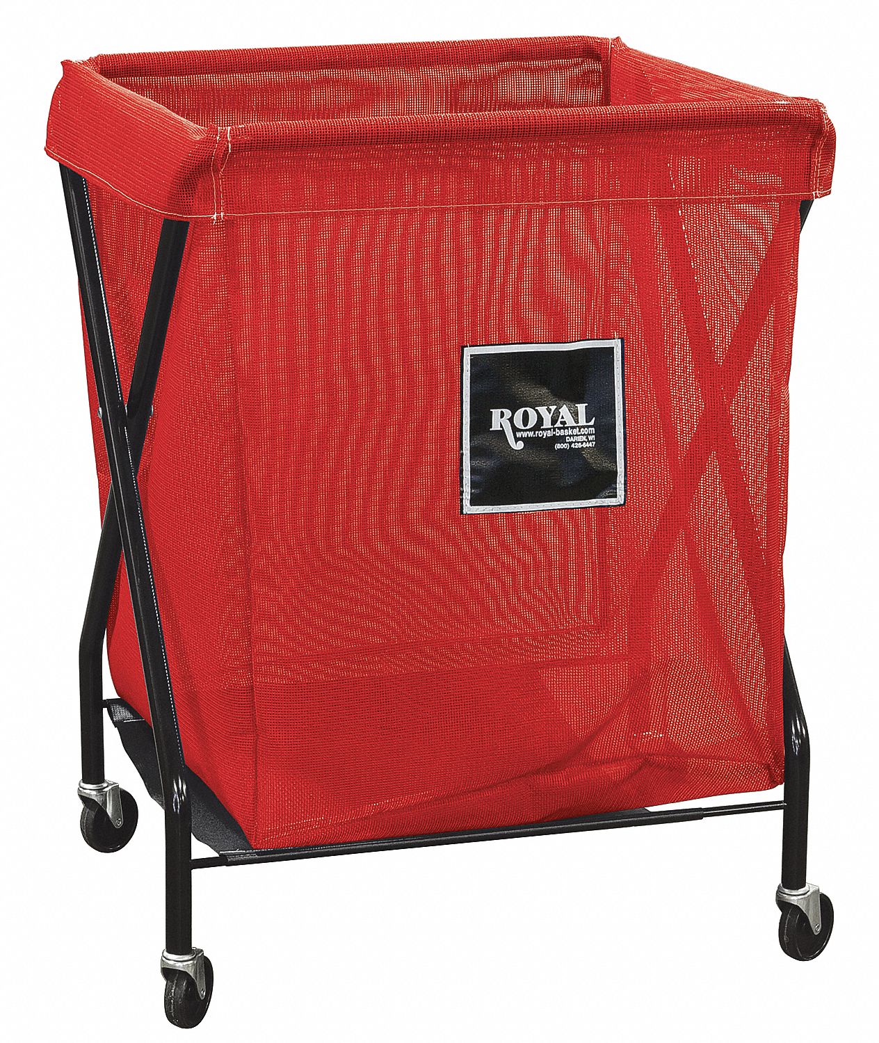 X-FRAME CART,8 BU,RED MESH