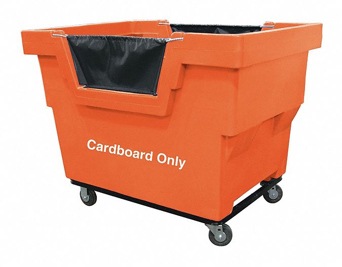 Cube Truck, Cubic Foot Capacity 23.6 cu ft, Orange Grainger
