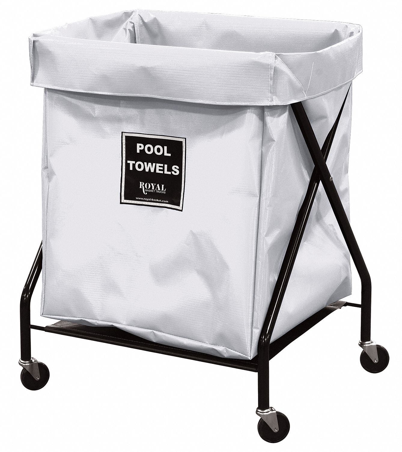 POOL TOWEL X-FRAME, 8 BU, WHITE VINYL