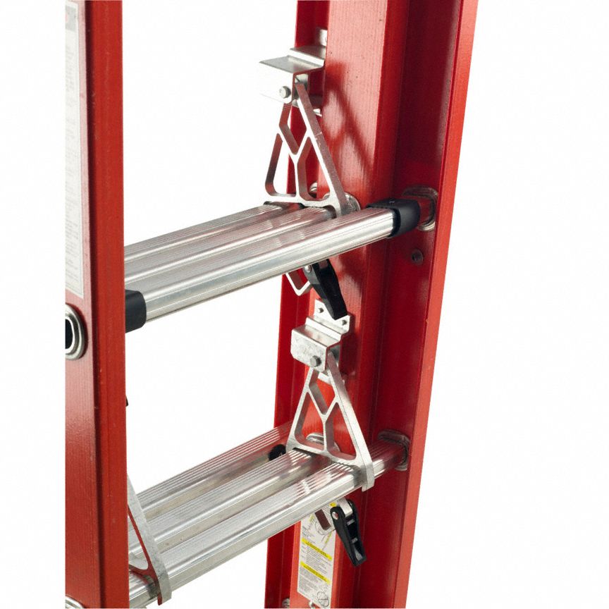 WERNER Extension Ladder 24 ft Industry Ladder Size, 21 ft Extended