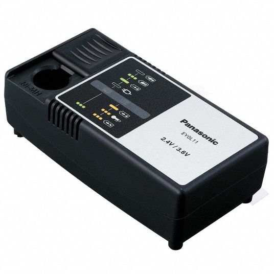 Battery Charger: Panasonic, For 2.4V/3.6V, NiMH, Std, 120V AC